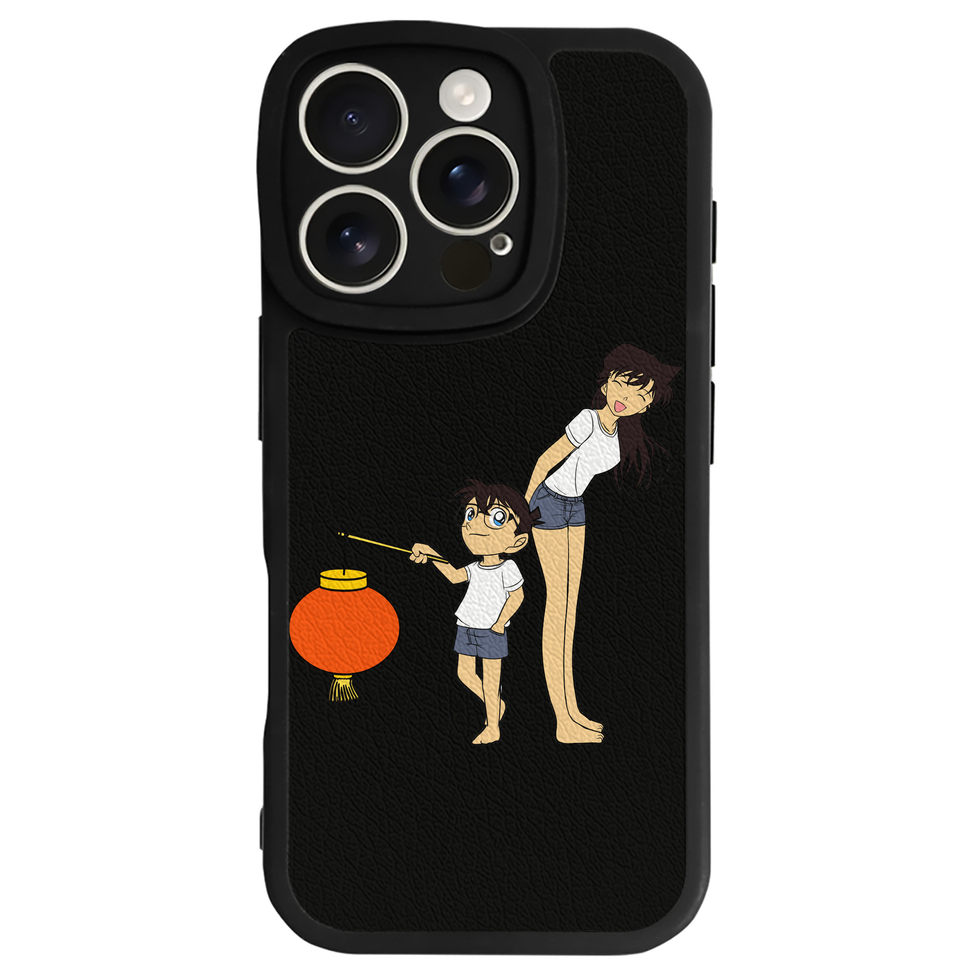 （画像用） 名探偵コナン 毛利 蘭 もうり らん、モーリ ラン Detective Conan Rachel Moore 【iPhone 16シリーズ対応】シリコンスマホケース（レザー調） 材質：シリコン